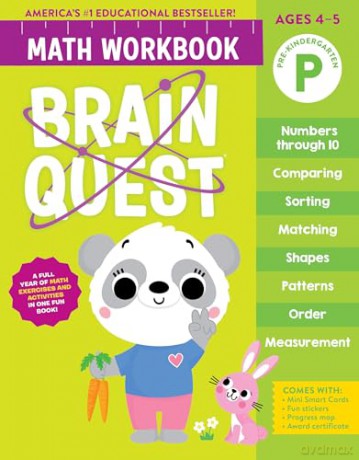 Brain Quest Math Workbook: Pre-Kindergarten (Brain Quest Math Workbooks) [KSIĄŻKA]