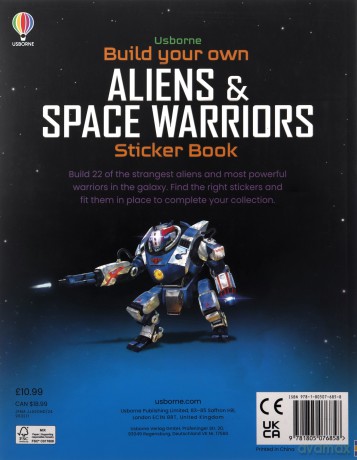 Build Your Own Aliens and Space Warriors Sticker Book (Build Your Own Sticker Book) - Simon Tudhope [KSIĄŻKA]