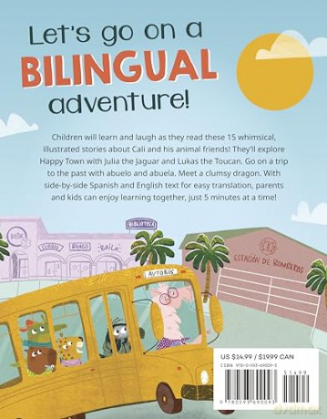 Cali's Fun Bilingual Tales: 5-Minute Stories in Spanish and English: 5-Minute Stories in Spanish and English Ninos - Jorja Colley [KSIĄŻKA]