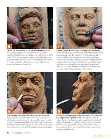 Carving Faces in Wood: Beginner's Guide to Creating Lifelike Eyes, Noses, Mouths, and Hair - Alec Lacasse [KSIĄŻKA]