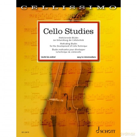 Cello Studies: 120 Études motivantes pour développer la technique du violoncelle. cello. [KSIĄŻKA]