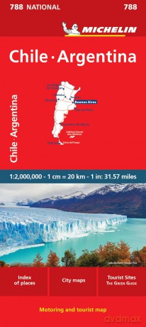 Chile Argentina - Michelin National Map 788: Map (Maps/Country Michelin)