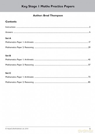 Collins KS1 SATs - KS1 MATHS SATS PRACTICE PAPERS: For the 2025 Tests (Collins KS1 SATs Practice) - Collins Ks1 [KSIĄŻKA]