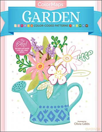 ColorMaps: Garden: Color-Coded Patterns Adult Coloring Book (ColorMaps): 5 - Olivia Gibbs [KSIĄŻKA]