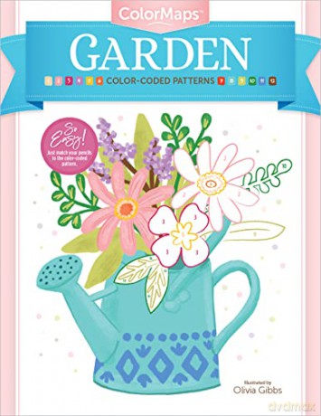 ColorMaps: Garden: Color-Coded Patterns Adult Coloring Book (ColorMaps): 5 - Olivia Gibbs [KSIĄŻKA]