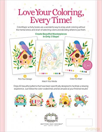 ColorMaps: Garden: Color-Coded Patterns Adult Coloring Book (ColorMaps): 5 - Olivia Gibbs [KSIĄŻKA]
