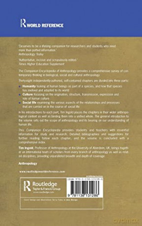 Companion Encyclopedia of Anthropology: Humanity, Culture and Social Life (Routledge World Reference) - Tim Ingold [KSIĄŻKA]