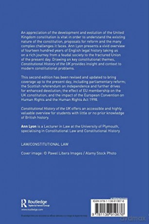 Constitutional History of the UK - Ann Lyon [KSIĄŻKA]