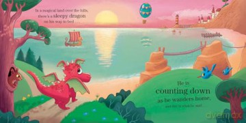 Countdown to Bedtime Sleepy Dragon: Help young children ease into their sleep routine with this magical new illustrated counting book series! - Candy Bee [KSIĄŻKA]