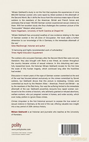 Crimes Unspoken: The Rape of German Women at the End of the Second World War - Miriam Gebhardt [KSIĄŻKA]