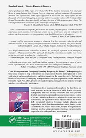 Crisis Management and Emergency Planning: Preparing for Today's Challenges - Michael J. Fagel [KSIĄŻKA]