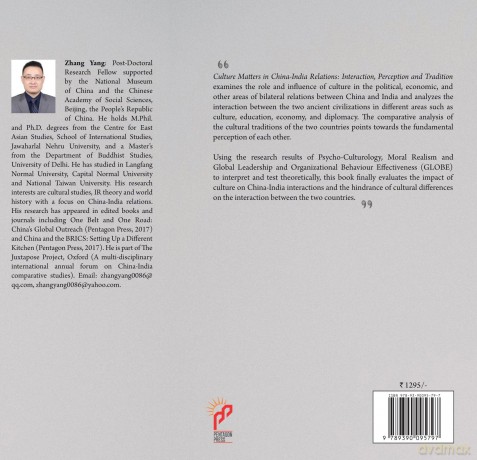 Culture Matters in China-India Relations: Interaction, Perception and Tradition - Zhang Yang [KSIĄŻKA]