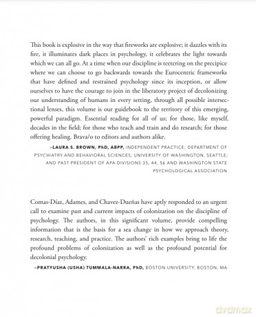 Decolonial Psychology: Toward Anticolonial Theories, Research, Training, and Practice (Cultural, Racial, and Ethnic Psychology Series) - Lillian Comas-D Az [KSIĄŻKA]