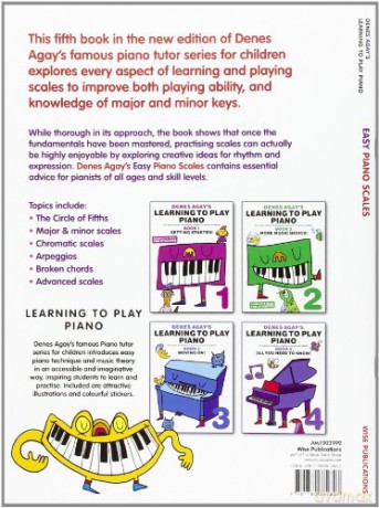 Denes Agay's Learning To Play Piano - Scale Book - Denes Agay [KSIĄŻKA]