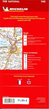 Denmark - Michelin National Map 749: Map - Michelin