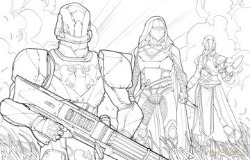 Destiny: The Official Coloring Book Volume II - Ze Carlos [KSIĄŻKA]