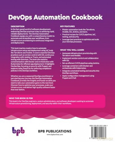 DevOps Automation Cookbook: Harness the power of DevOps with 125+ automation recipes (English Edition) - Kumar Singirikonda [KSIĄŻKA]