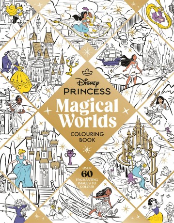 Disney Princess Magical Worlds Colouring Book - Walt Disney [KSIĄŻKA]
