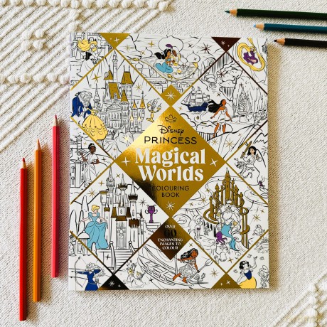 Disney Princess Magical Worlds Colouring Book - Walt Disney [KSIĄŻKA]