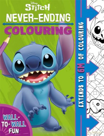 Disney Stitch: Never-Ending Colouring (6-metre Pull-out Colouring Scene) [KSIĄŻKA]