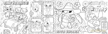 Disney Stitch: Never-Ending Colouring (6-metre Pull-out Colouring Scene) [KSIĄŻKA]