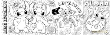 Disney Stitch: Never-Ending Colouring (6-metre Pull-out Colouring Scene) [KSIĄŻKA]