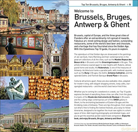 DK Top 10 Brussels, Bruges, Antwerp and Ghent (Pocket Travel Guide) [KSIĄŻKA]