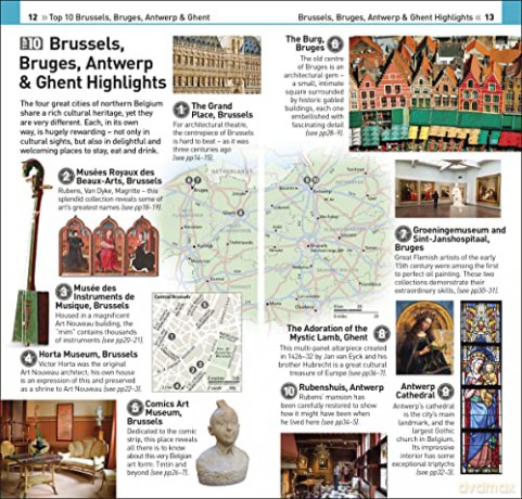 DK Top 10 Brussels, Bruges, Antwerp and Ghent (Pocket Travel Guide) [KSIĄŻKA]