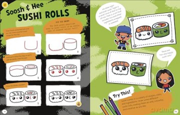 Draw with Art for Kids Hub Cute and Funny Foods (DK Bilingual Visual Dictionary) - Rob Jensen [KSIĄŻKA]