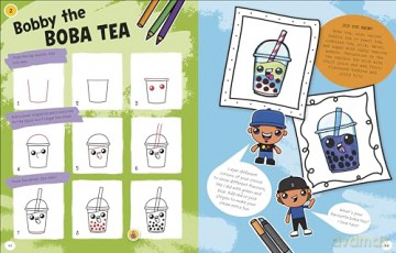 Draw with Art for Kids Hub Cute and Funny Foods (DK Bilingual Visual Dictionary) - Rob Jensen [KSIĄŻKA]