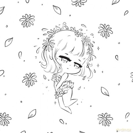 Dream of Chibis: Cute, Calm, Anime-Inspired Coloring (Dover Adult Coloring Books) - Lucy Wu [KSIĄŻKA]
