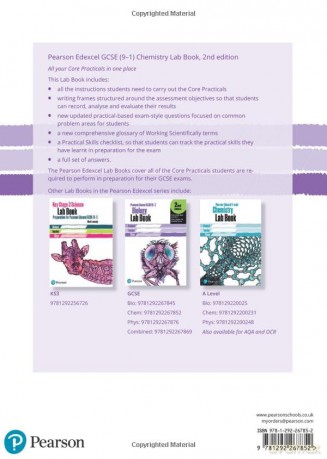 Edexcel GCSE Chemistry Lab Book, 2nd Edition: KS3 Lab Book Gen 1 (Edexcel (9-1) GCSE Science 2016) [KSIĄŻKA]