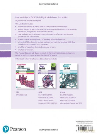 Edexcel GCSE Physics Lab Book, 2nd Edition: KS3 Lab Book Gen 1 (Edexcel (9-1) GCSE Science 2016) [KSIĄŻKA]