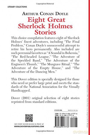 Eight Great Sherlock Holmes Stories (Dover Large Print Classics) - Sir Arthur Co Doyle [KSIĄŻKA]
