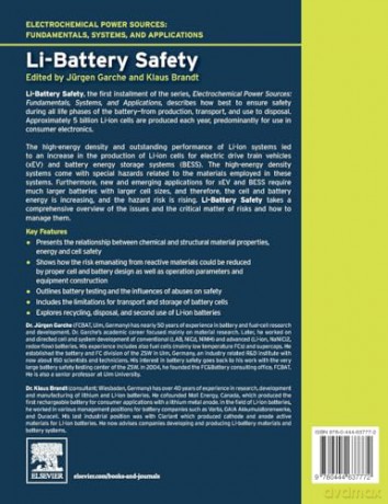 Electrochemical Power Sources: Fundamentals, Systems, and Applications: Li-Battery Safety - J Rgen Garche [KSIĄŻKA]