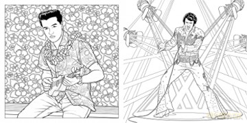 Elvis: The Colouring Book (Mindful Colouring) [KSIĄŻKA]