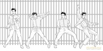 Elvis: The Colouring Book (Mindful Colouring) [KSIĄŻKA]