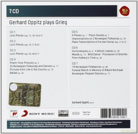 Gerhard Oppitz: Gerhard Oppitz Plays Grieg (Sony Classical Masters) [7CD]