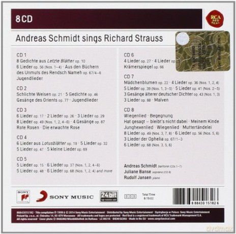 Andreas Schmidt: Andreas Schmidt Sings Strauss Songs (Sony Classical Masters) [8CD]