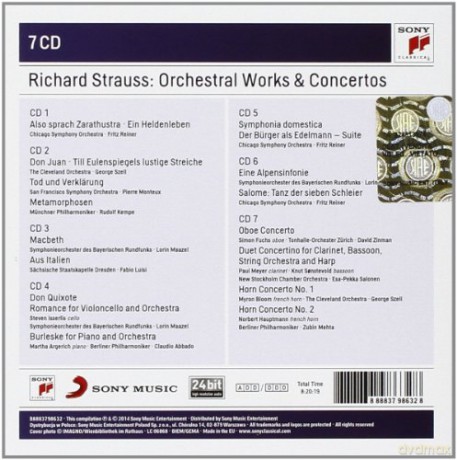 Richard Strauss: Orchestral Works And Concertos (Sony Classical Masters) [7CD]