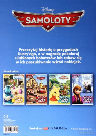 Samoloty Koloruj Czytaj Naklejaj [KSIĄŻKA]