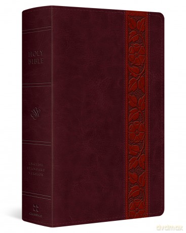 ESV Large Print Personal Size Bible, Mahogany: Esv Large Print Personal Size Bible - Trutone, Mahogany, Trellis Design [KSIĄŻKA]
