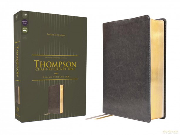 ESV, Thompson Chain-Reference Bible, Leathersoft, Gray, Red Letter: English Standard Version, Gray, Leathersoft, Thompson Chain-Reference, Red Letter - Thompson Dr Frank [KSIĄŻKA]