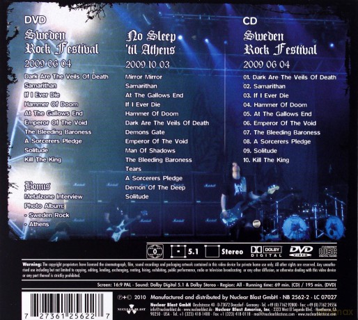 Candlemass: Ashes To Ashes [CD]+[DVD]