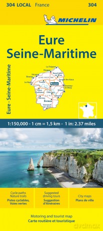 Eure Seine-Maritime - Michelin Local Map 304: Map - Michelin