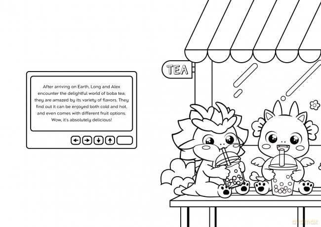 Everyday Happy: Long the Dragon and Friends Coloring Book - Wu [KSIĄŻKA]