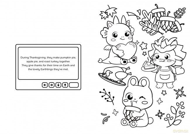 Everyday Happy: Long the Dragon and Friends Coloring Book - Wu [KSIĄŻKA]