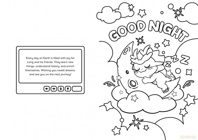 Everyday Happy: Long the Dragon and Friends Coloring Book - Wu [KSIĄŻKA]