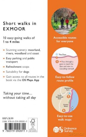 Exmoor Short Walks Made Easy | Ordnance Survey | 10 Walks For Everybody | Guidebook | England | Exmoor National Park | Walks | Adventure (OS Short Walks Made Easy) - Ordnance Survey