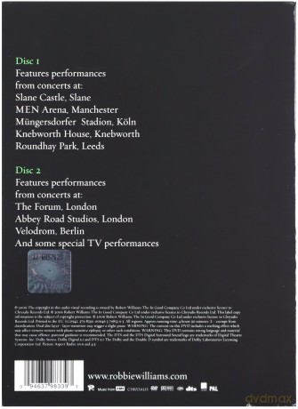 Robbie Williams: And Through It All - R.W. Live 1997-2006 (digipack) [2DVD]